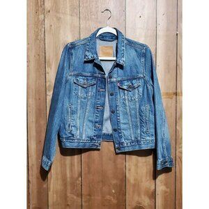 Levi's Strauss & Co Premium Denim Jacket Trucker Blue Women's Size Small